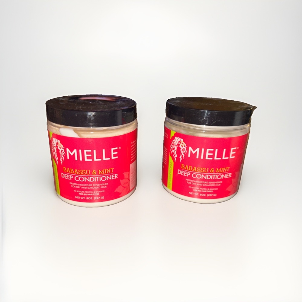 Mielle Babassu & Mint Deep Conditioner 8 OZ 2 Pack New